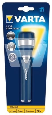 Varta Taschenlampe  LED Spot Light 2AA Easy Line   ohne Batterie  16600101401